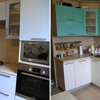 Обновление кухонного гарнитура, Черепанова 24. Замена фасадов.