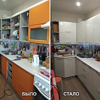 Обновление кухонного гарнитура, 40-летия Комсомола. Замена фасадов.