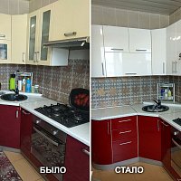 Замена фасадов кухонного гарнитура. ул. Трубников, 42, г. Первоуральск.