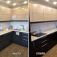 Обновление кухонного гарнитура, Восстания 101. Замена фасадов.